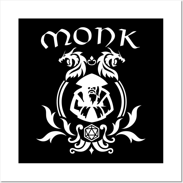 Dnd Monk Class Symbol Print Wall Art by DungeonDesigns